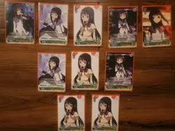 Lot of 10 Puella Magi Madoka Magica Homura Akem Weiss Schwarz TCG Card Lot - Image 1