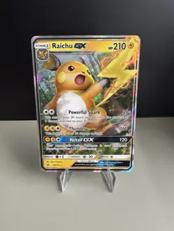 Pokemon TCG Raichu GX Holo Ultra Rare Card Shining Legends 29/73 NM - Image 1