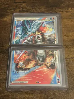 Suicune & Entei Legend 2011 World Championship 94 95/95 Pair Promo Pokemon Cards - Image 1