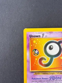 Unown J #38 Black Star Promo - WOTC Vintage 2001 - Rare Pokemon Card - LP - Image 2