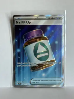 N's PP Up 262/217 Ascended Heroes Full Art Ultra Rare Holo Pokemon Card NM - Image 1