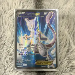 Pokemon Mewtwo EX Full Art Holo 170HP Breakthrough Card 157/162 Psychic - Image 1