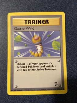 Gust of Wind 120/130 Base Set 2 - Common Pokemon Card - NM/Mint - Image 1