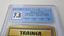 Misty's Tears CGC 7.5 NM+ Graded Japan Gym Booster 1 Banned Card Subgrades - Image 2