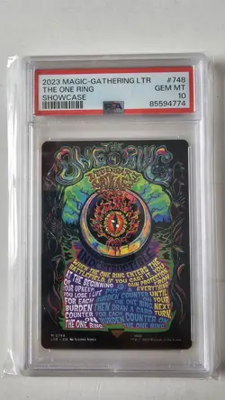 2023 MTG TALES OF MIDDLE-EARTH #748 THE ONE RING SHOWCASE PSA 10 GEM MINT - Image 1