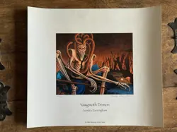 Yawgmoth Demon Print Limited 147/500 Signed MTG Old School Magic The Gathering - Image 1