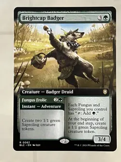 Mtg BLB Bloomburrow— Brightcap Badger—NM 17 Aout - Image 1