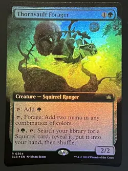 Mtg BLB Bloomburrow— Thornvault Forager— Foil—NM - Image 1