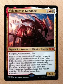 MTG Magic: Velomachus Kundhort / Lorehold, Drache, DEUTSCH, Free Spells - Image 1