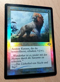 Mtg Magic: # FOIL # Konig des Rudels / King of the Pride, DEUTSCH, Katzen Lord - Image 2
