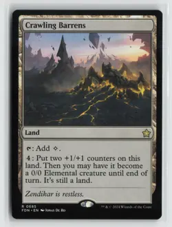 Crawling Barrens 0685 Foundations FDN MTG Magic - Image 1