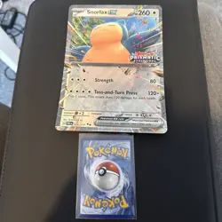 Pokemon TCG Prismatic Evolutions: Snorlax ex 076/131 Jumbo Stamped Promo Card - Image 1