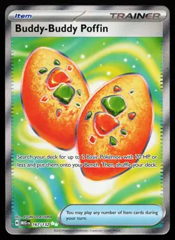 Buddy-Buddy Poffin 167/132 Ultra Rare Mega Evolution Pokemon Card - Image 1