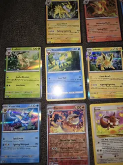 23 Eeveelution Pokemon Cards. Gen 1 Jungle Eevee. SVP 167, 168, 169 Promo... - Image 3