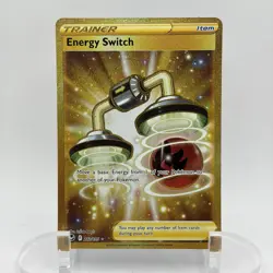 Energy Switch 212/195 Secret Pokemon Card Swsh12: Silver Tempest Holo NM - Image 1