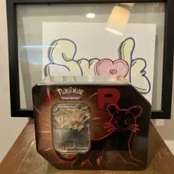 Pokemon TCG - Team Rocket Tin - Persian (5 Packs & Promo Card) - New & Sealed - Image 1
