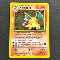 Charizard 4/102 Base Set Holo Rare Pokemon Card - Image 1