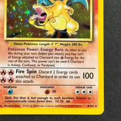 Charizard 4/102 Base Set Holo Rare Pokemon Card - Image 4