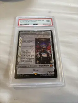 MTG Summon: Bahamut Magic: The Gathering Final Fantasy Mythic #0001 PSA 9 POP 6 - Image 1