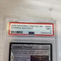 MTG Summon: Bahamut Magic: The Gathering Final Fantasy Mythic #0001 PSA 9 POP 6 - Image 2