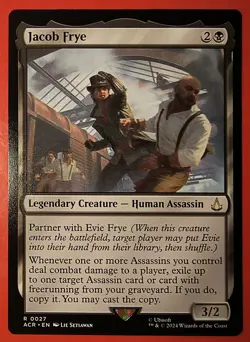 MAGIC,MTG: JACOB FRYE, ASSASSIN'S CREED, NM, RARE, 0027, REGULAR FINISH - Image 1