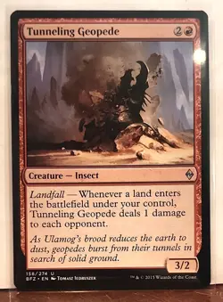 MtG Tunneling Geopede Battle for Zendikar Regular - Image 1