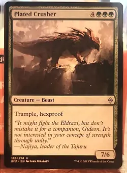 MtG Plated Crusher Battle for Zendikar Regular - Image 1