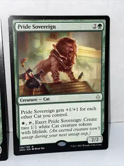 Magic The Gathering Mtg Green - Pride Sovereign x4 - Rare - NM Playset - Image 5