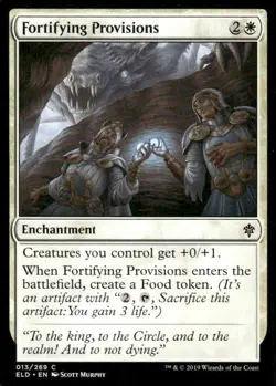 Fortifying Provisions 013/269 Throne of Eldraine MTG Magic the Gathering card - Image 1
