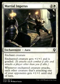 Martial Impetus 033/361 Commander Legends: Baldur's Gate MTG Magic the Gathering - Image 1