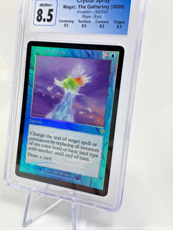 CRYSTAL SPRAY Foil - Invasion - Graded CGC 8.5 MTG Magic the Gathering Card 2000 - Image 5