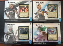 Brand New Sealed MTG Final Fantasy Collector Commander Decks Full Set - Image 3