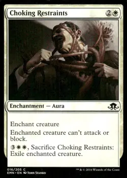 Choking Restraints 016/205 Eldritch Moon MTG Magic the Gathering card - Image 1