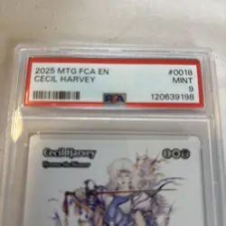 2025 MTG FINAL FANTASY: THROUGH THE AGES FOIL #0018 CECIL HARVEY PSA 9 - Image 3