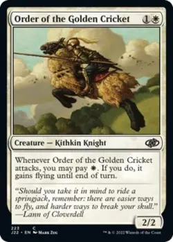 Order of the Golden Cricket - Light Play MTG Jumpstart 2022 - Image 1