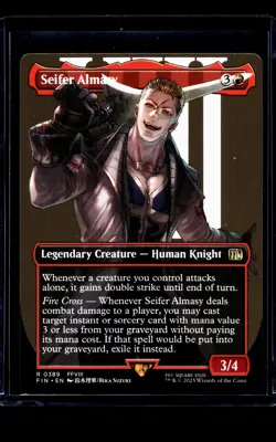2025 MTG Magic The Gathering FIN Final Fantasy Borderless #389 Seifer Almasy - Image 1