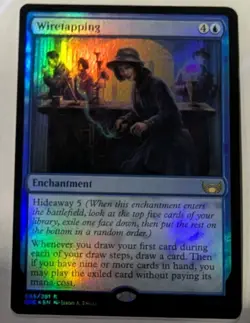 Wiretapping Streets of New Capenna Foil - MTG RARE - Image 1