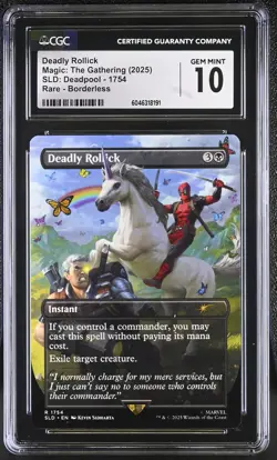 DEADLY ROLLICK Secret Lair Marvel's Deadpool CGC 10 MTG [Nostalgium] - Image 1