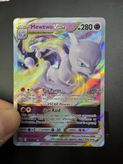 Mewtwo Vstar 031/078 Pokemon Go NM Full Art Ultra Rare Pokemon Card - Image 1