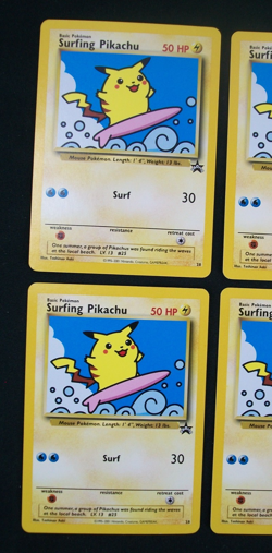 Lot of 10 2001 Pokemon Black Star Promo #28 Surfing Pikachu Cards NM Unplayed - Image 3