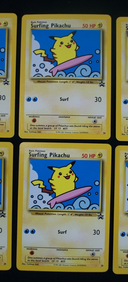 Lot of 10 2001 Pokemon Black Star Promo #28 Surfing Pikachu Cards NM Unplayed - Image 5