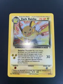 2002 07/110 Dark Raichu Holo Rare Pokemon Legendary Collection HP - Image 1