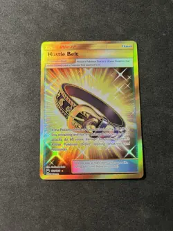 Pokemon TCG SM Celestial Storm Hustle Belt Full Art Gold Secret Rare 179/168 NM - Image 1