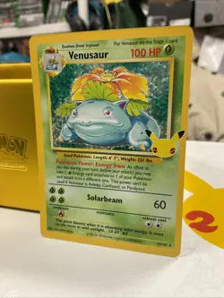 Pokemon Celebrations Venusaur 15/102 Classic Collection Holo Near Mint Card 25th - Image 2