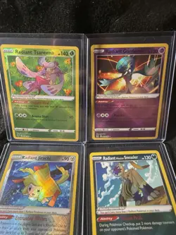 2022 Pokemon NM Radiant Card Lot x4: Jirachi, Sneasler, Gardevoir, Tsareena - Image 2