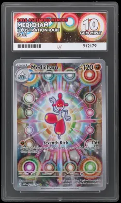 Pokemon Graded Card - Medicham 241/217 IR - Ascended Heroes - ACE 10 Gem Mint - Image 2