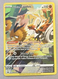 Pokemon Galarian Zapdos SWSH283 Promo Holo SWSH Sword & Shield English Card - Image 1