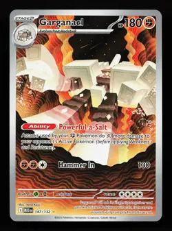 Garganacl 147/132 Illustration Rare Mega Evolution Pokemon Card - Image 1