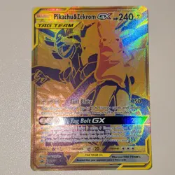 Pokemon Pikachu & Zekrom GX SM248 Promo TAG TEAM GX Holo 240 HP Basic Card - Image 1