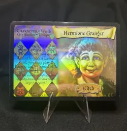 2001 HARRY POTTER TCG BASE SET HOLO FOIL RARE CARD #9/116 HERMIONE GRANGER MP - Image 1